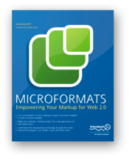 cover of my book on Microformats